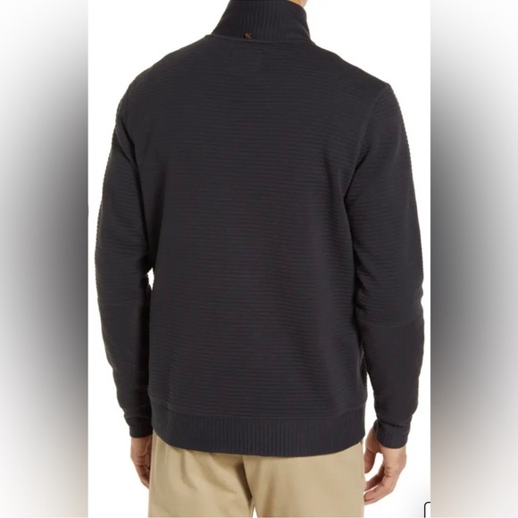 Billy Reid Quilted Half Zip Navy Blue Size m - Picture 2 of 7